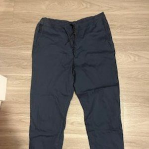 Navy Drawstring Chinos